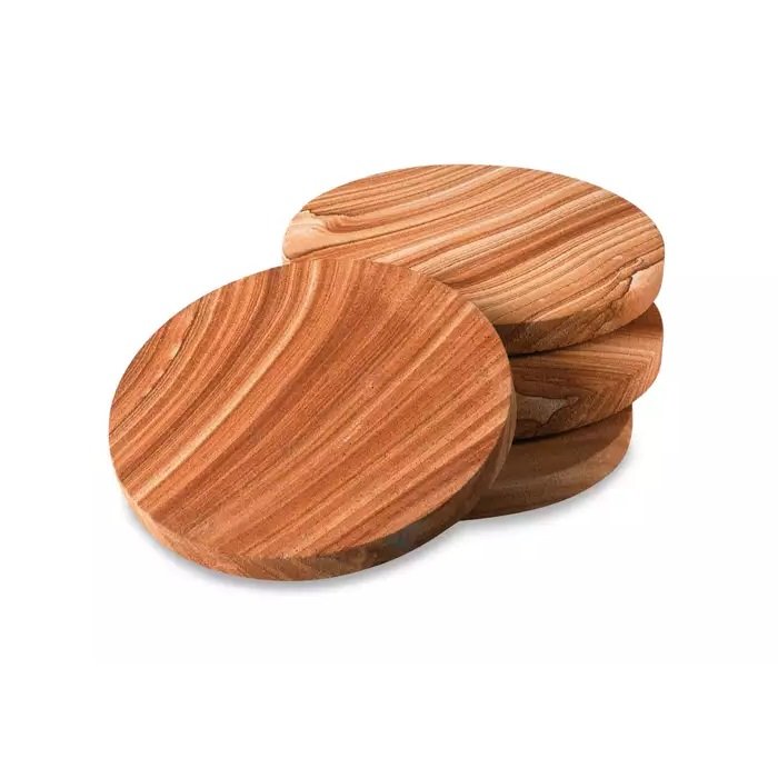Modern Natural Wooden Round Coaster Best Quality Tree Of Bark Coaster Handmade Wooden Mug Coaster At Reasonable Price