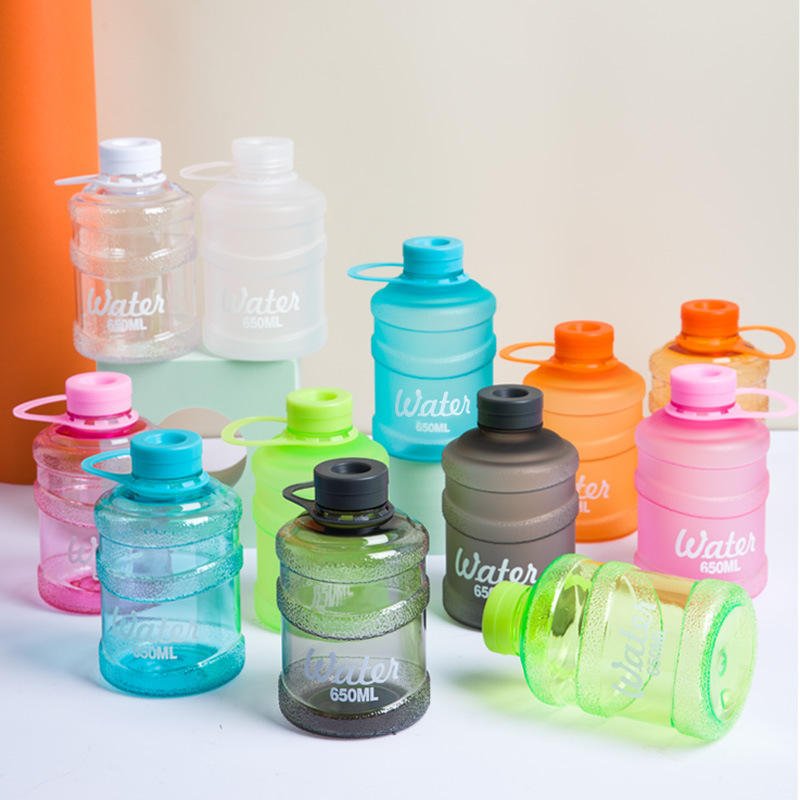 650ml plastic water bottle bpa free summer kids cold water bottle with lid