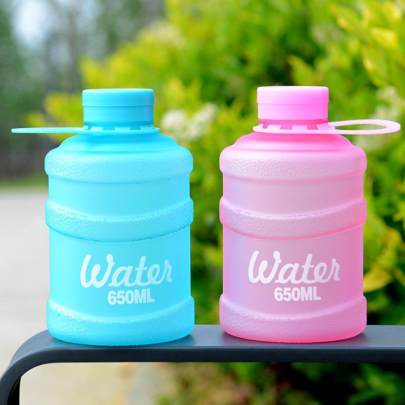 650ml plastic water bottle bpa free summer kids cold water bottle with lid