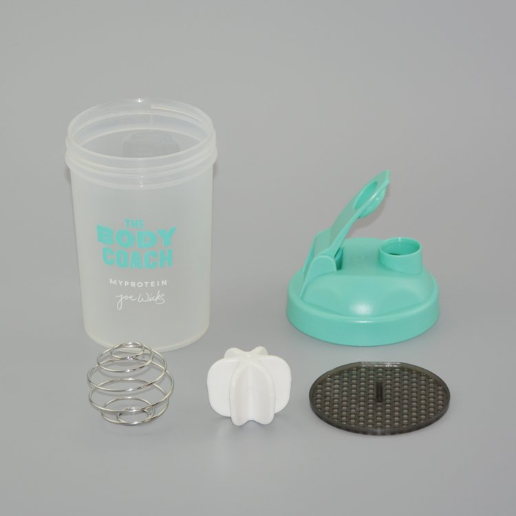 custom 400ml protein powder shaker bottle plastic fitness shaker cups PP wholesale mixer gym water bottles blender bottle