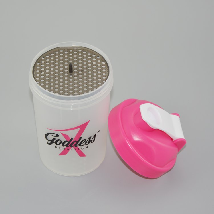 custom 400ml protein powder shaker bottle plastic fitness shaker cups PP wholesale mixer gym water bottles blender bottle