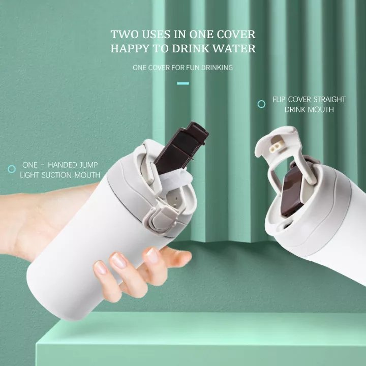 2022 Hot Sale Customized wholesale vacuum stainless steel vacuum cup Double Drinking Lid travel coffee mug
