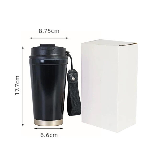 Custom Wholesale Eco-friendly Reusable Stainless Steel Insulated Double Wall Vacuum Mug Thermal Cup 18oz Coffee Mug With Straw