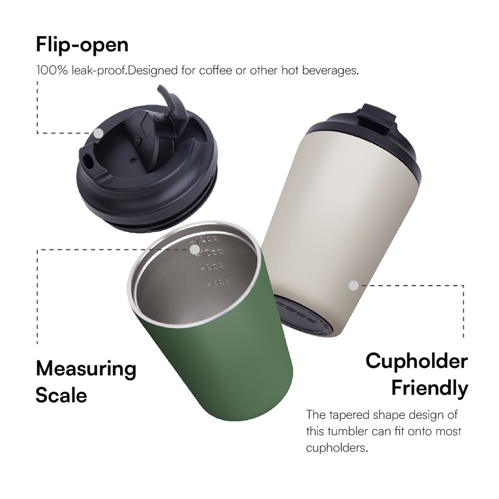 Hot Selling 12oz Tumbler Portable 8oz Coffee Mug Insulated Double Tumbler for Hot and Cold Drinking