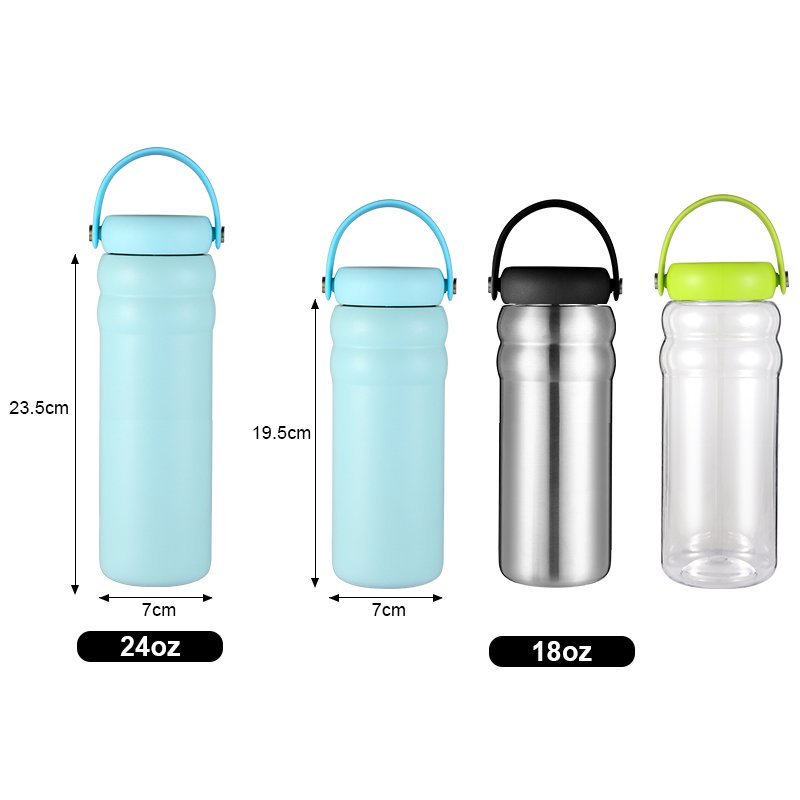 everich Top Seller wide mouth Ice cream shaped water bottle stainless steel customize color logo water bottles with straw lid