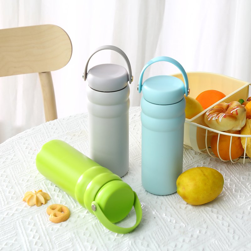 everich Top Seller wide mouth Ice cream shaped water bottle stainless steel customize color logo water bottles with straw lid