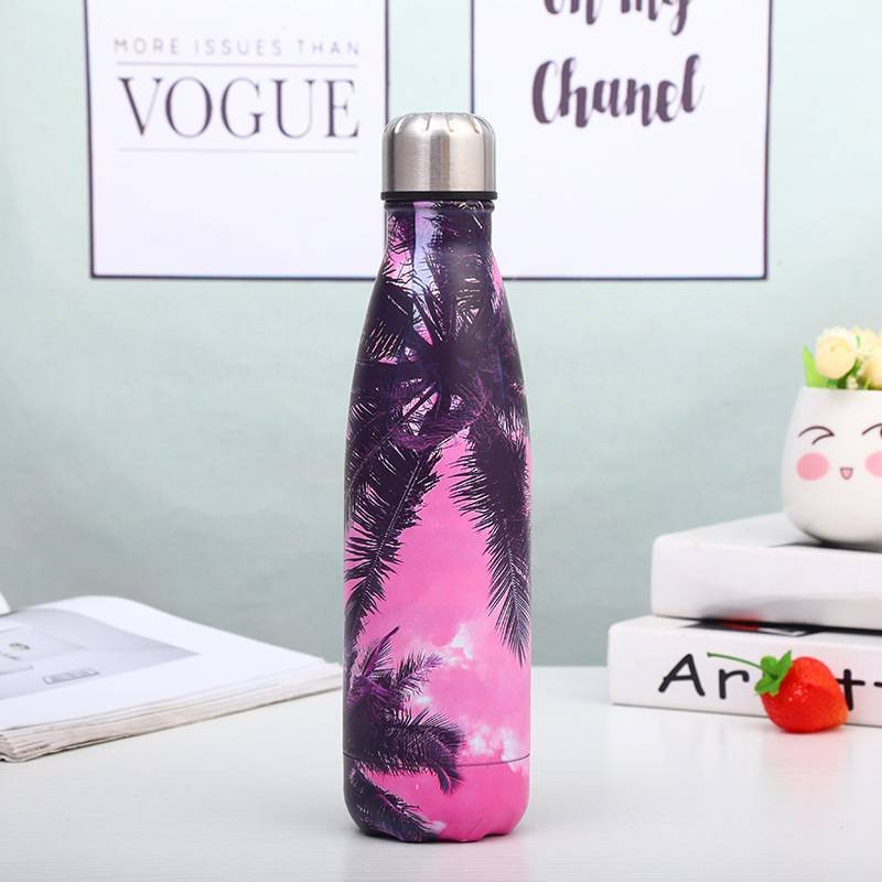 Customized Double Wall Gym Outdoor Sports Drink Thermal Vacuum Insulated Stainless Steel Cola Shaped Water Bottle