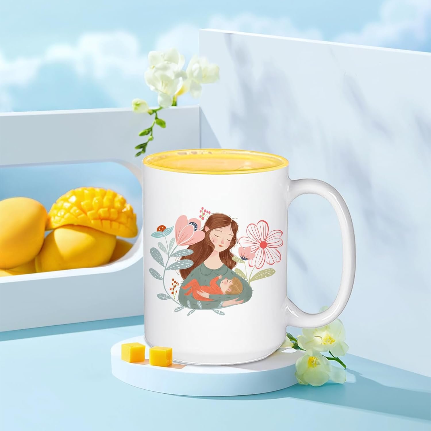Wholesale Product 15oz Coffee Cup White Ceramic Coffee Mug Sublimation Blank mug