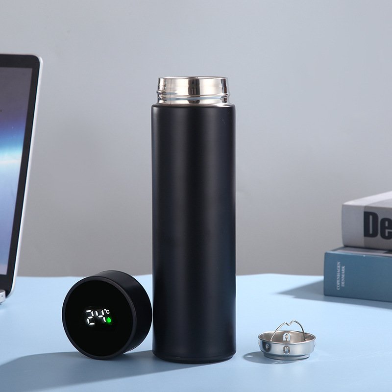 Customized 500ml Stainless Steel Wide Mout Vacuum Flask Gym Sport Bicycle Double Wall Reusable Insulated Water Bottle