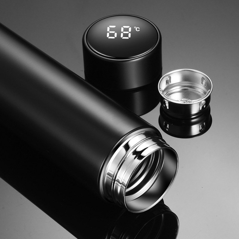 Customized 500ml Stainless Steel Wide Mout Vacuum Flask Gym Sport Bicycle Double Wall Reusable Insulated Water Bottle