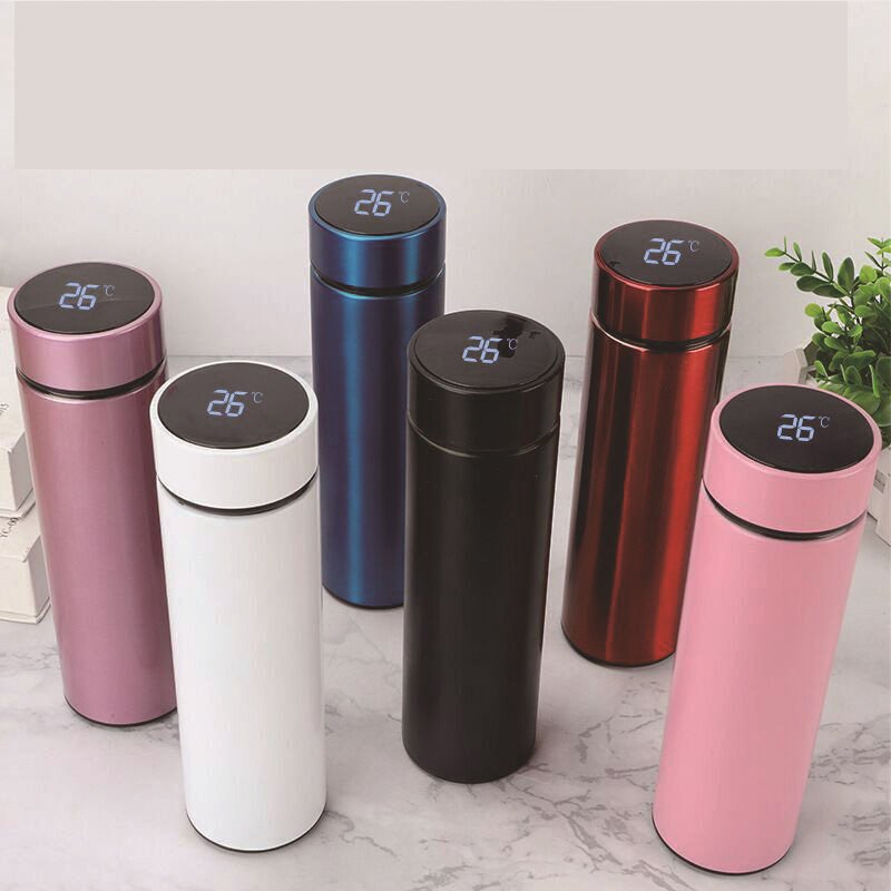 Customized 500ml Stainless Steel Wide Mout Vacuum Flask Gym Sport Bicycle Double Wall Reusable Insulated Water Bottle