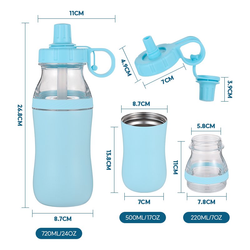 Customized color logo reusable gym sport metal bottles stainless steel vacuum flasks thermos drinking water bottle