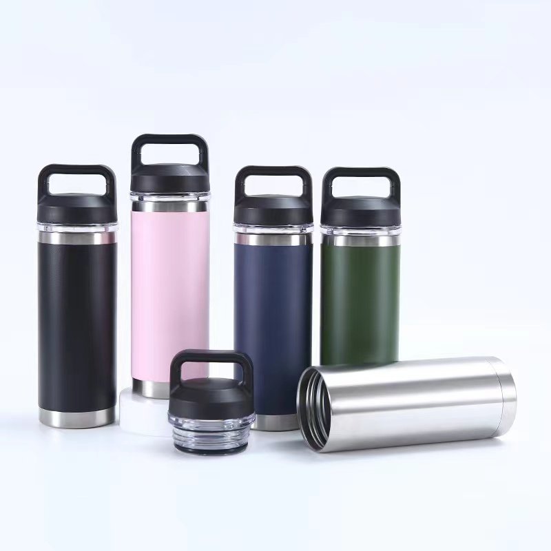 36 oz Bottles Sport Powder Coated Flask 18oz 26oz 36oz 64oz Stainless Steel Insulated Water Bottle Thermos Flask Cup