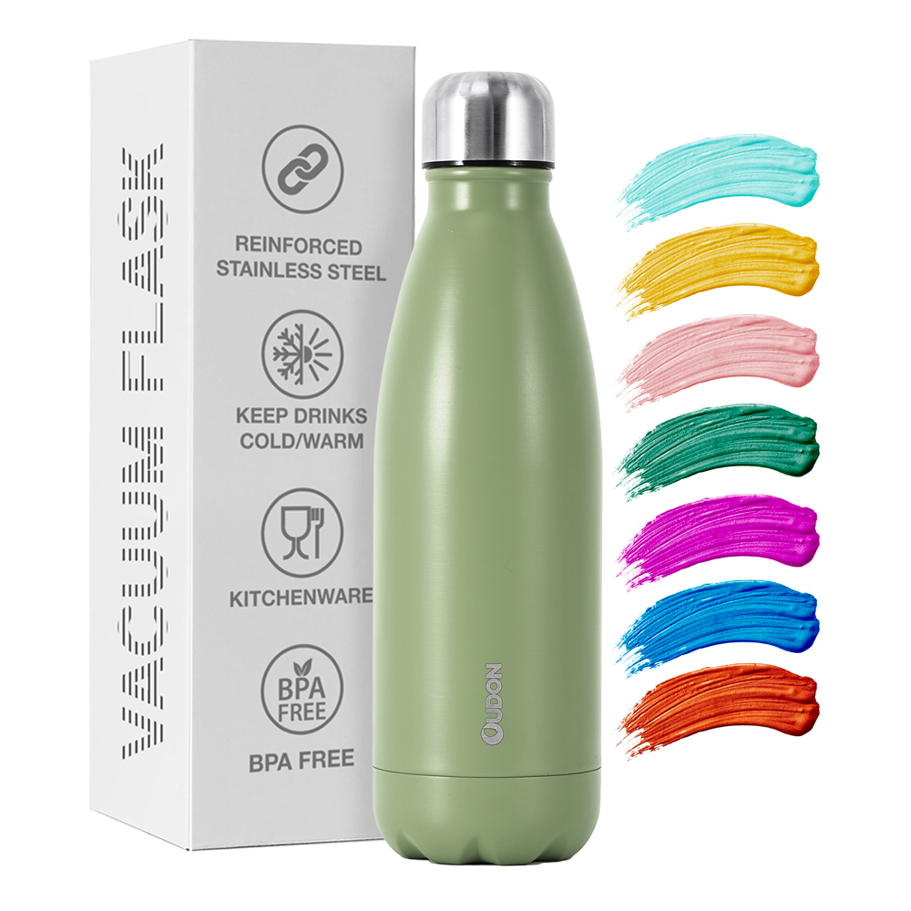 Custom Logo Cola Shaped 17oz 500ml Insulated Water Bottle Sports Portable Vacuum Flask