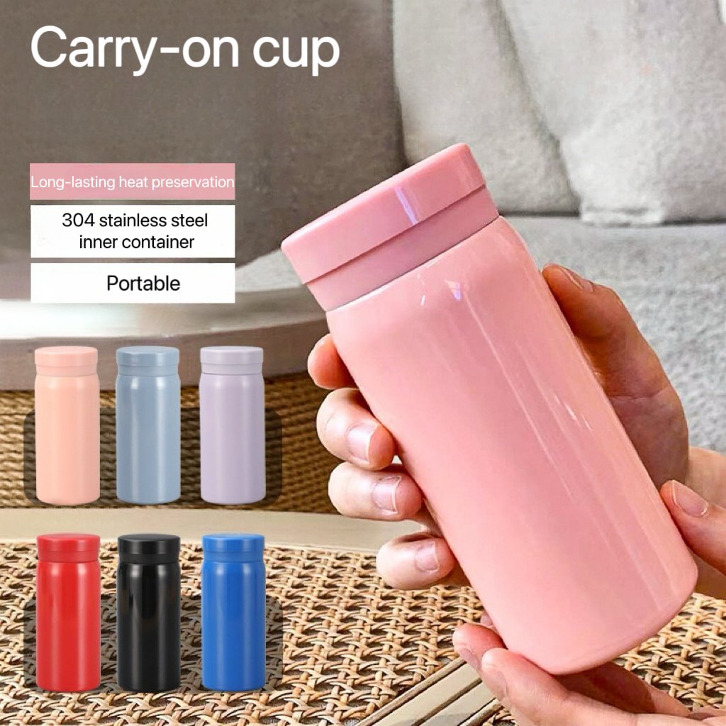 200ml Children Student Kids Cute Mini Small Double Wall Stainless Steel Thermos Vacuum Flasks Water Bottle