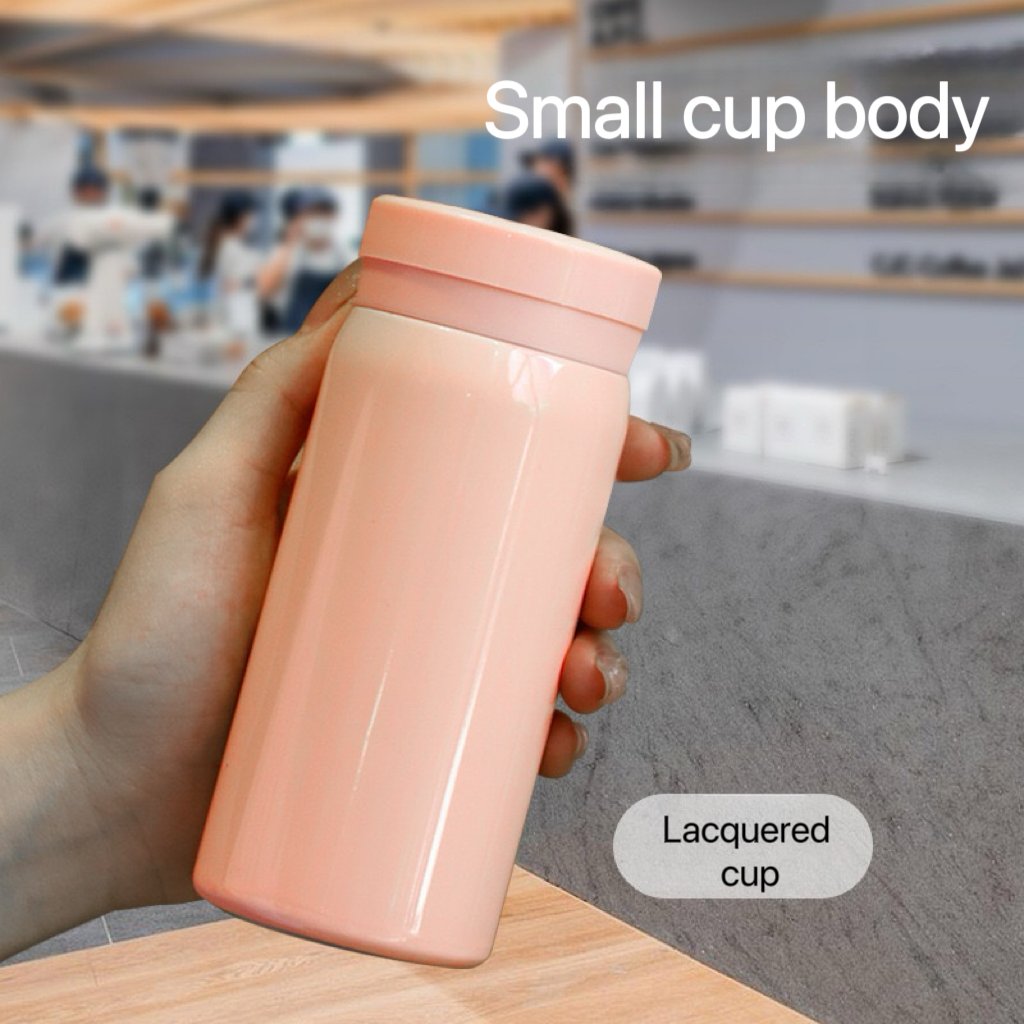 200ml Children Student Kids Cute Mini Small Double Wall Stainless Steel Thermos Vacuum Flasks Water Bottle