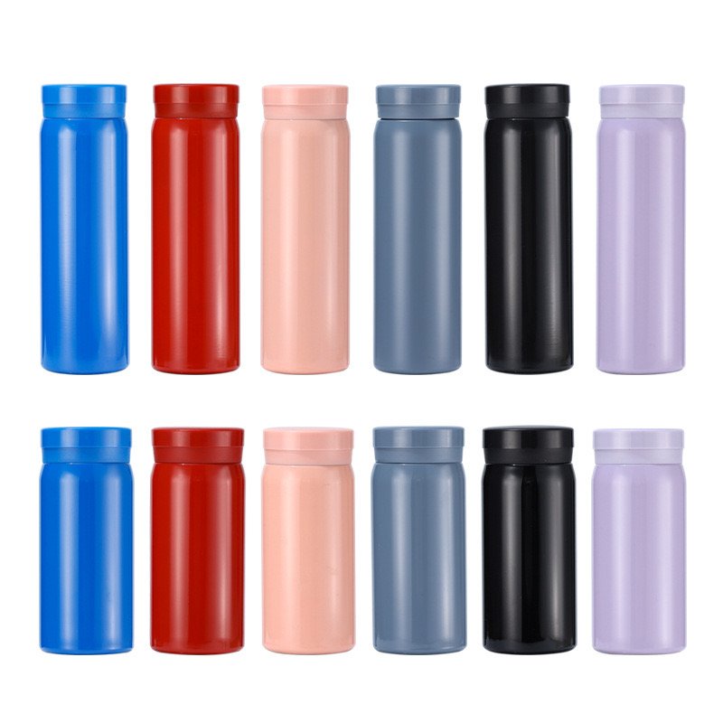 200ml Children Student Kids Cute Mini Small Double Wall Stainless Steel Thermos Vacuum Flasks Water Bottle