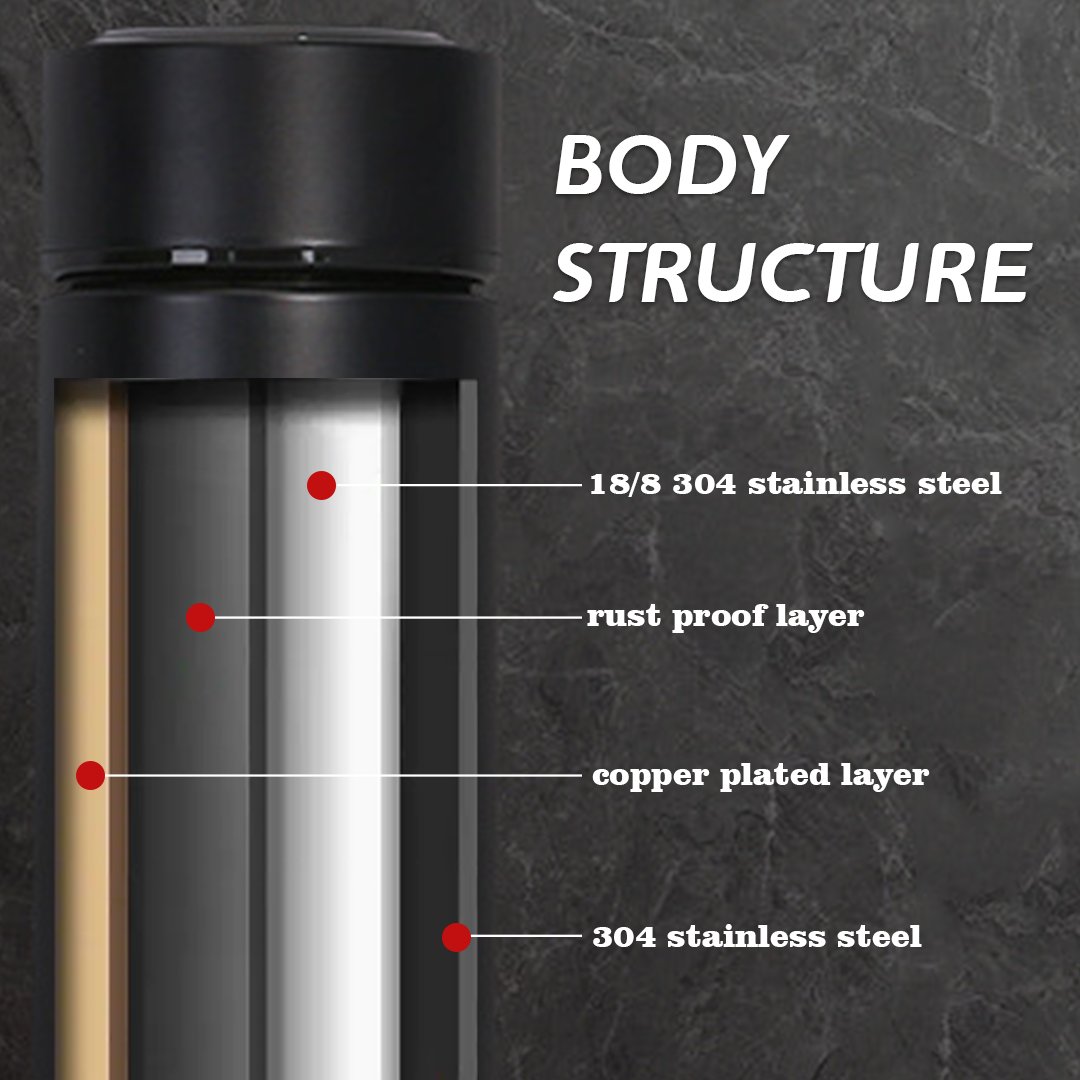 Custom logo Digital 500 ml Vacuum Flasks with LED Temperature Display Stainless Steel 500ml termo thermo cup Smart Water Bottle