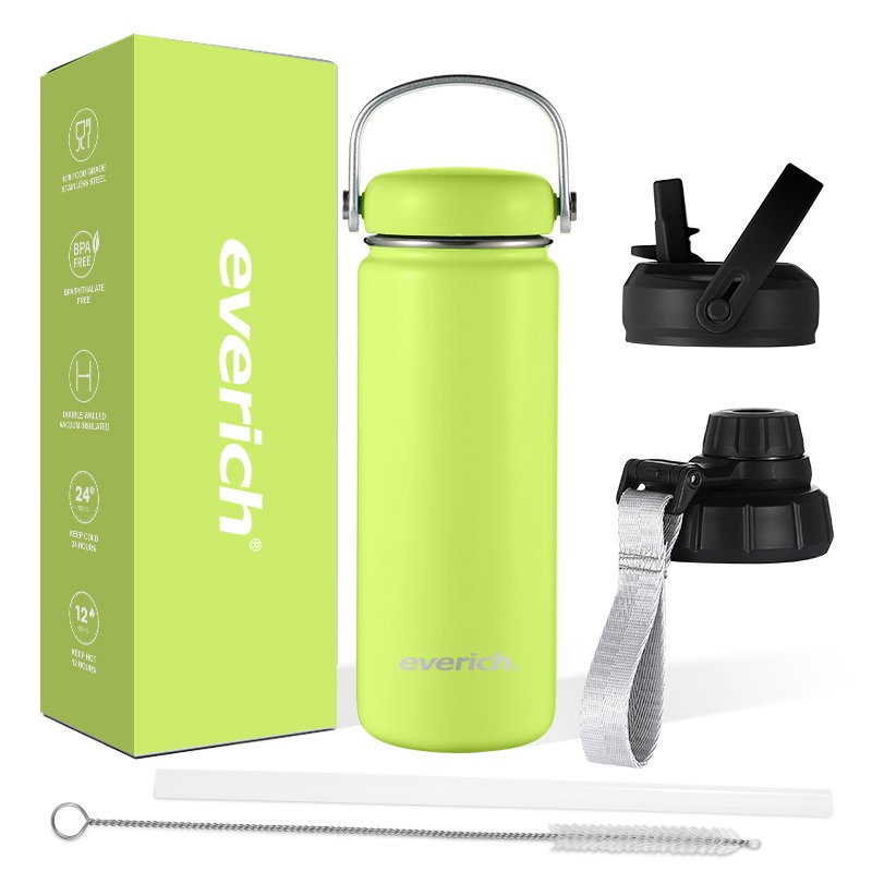 Hot Selling ODM Design Stainless Steel Wide Mouth Double Wall Vacuum Insulated Water Bottle with Storage Box Outdoor Sport Gym