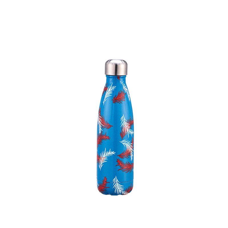 Low Price Stainless Thermos 750ml Vacuum Flask Bottle Ceramic Coating Cola Shaped Water Bottle