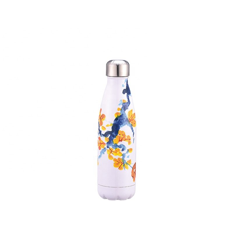 Low Price Stainless Thermos 750ml Vacuum Flask Bottle Ceramic Coating Cola Shaped Water Bottle