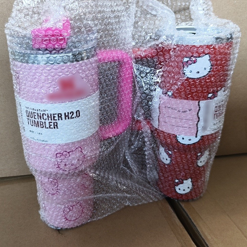 Botu 2024 Custom Print Cups 40Oz With Handle Cartoon Cute Hello Kt Stainless Steel Travel Mug Tumbler Vacuum Insulated Straw Cup