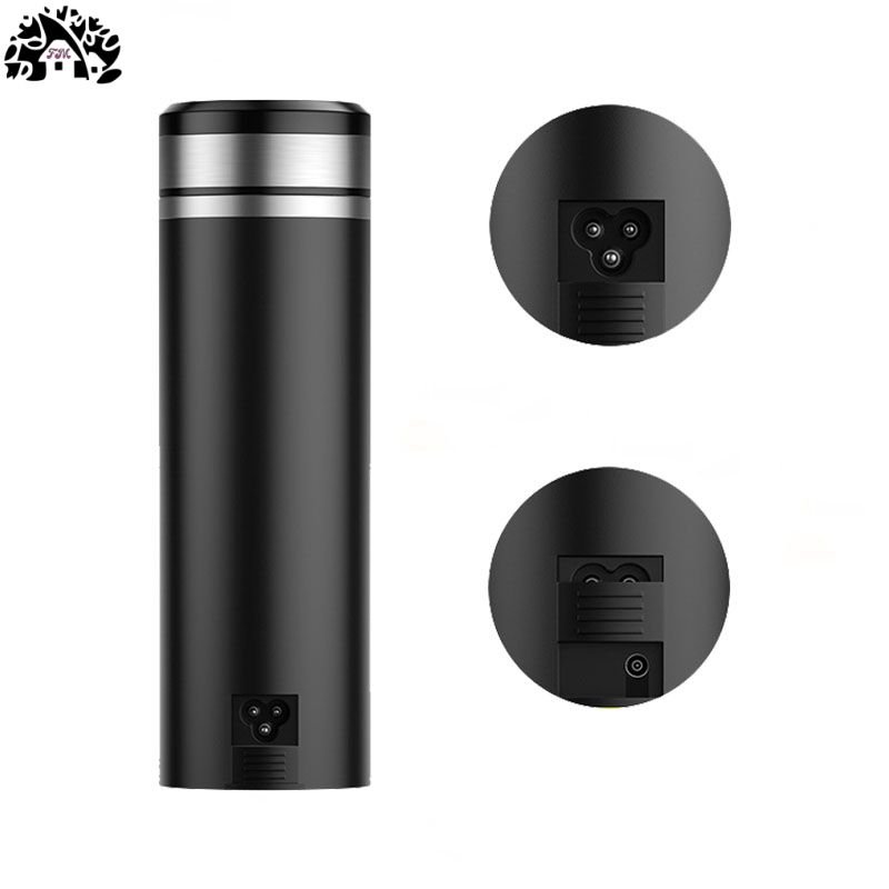 Wholesale hot sale Temperature Coffee Heated Travel Mug Car Electric Travel Thermo Car cups self heating travel mug Heating Cup