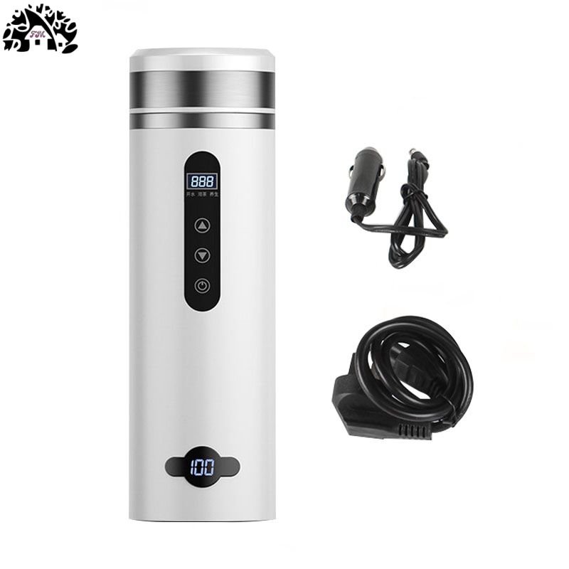 Wholesale hot sale Temperature Coffee Heated Travel Mug Car Electric Travel Thermo Car cups self heating travel mug Heating Cup