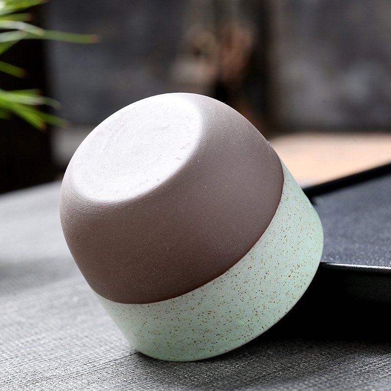 Wholesale Vintage Color Glazed Ceramic Espresso Cup Handmade porcelain tea coffee water mug Stoneware Coffee Cups for Drinkware