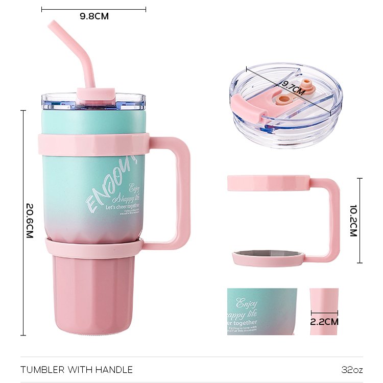 New 32oz Modern Design Vacuum Water Tumbler for Adults for Travel Vacuum Flask