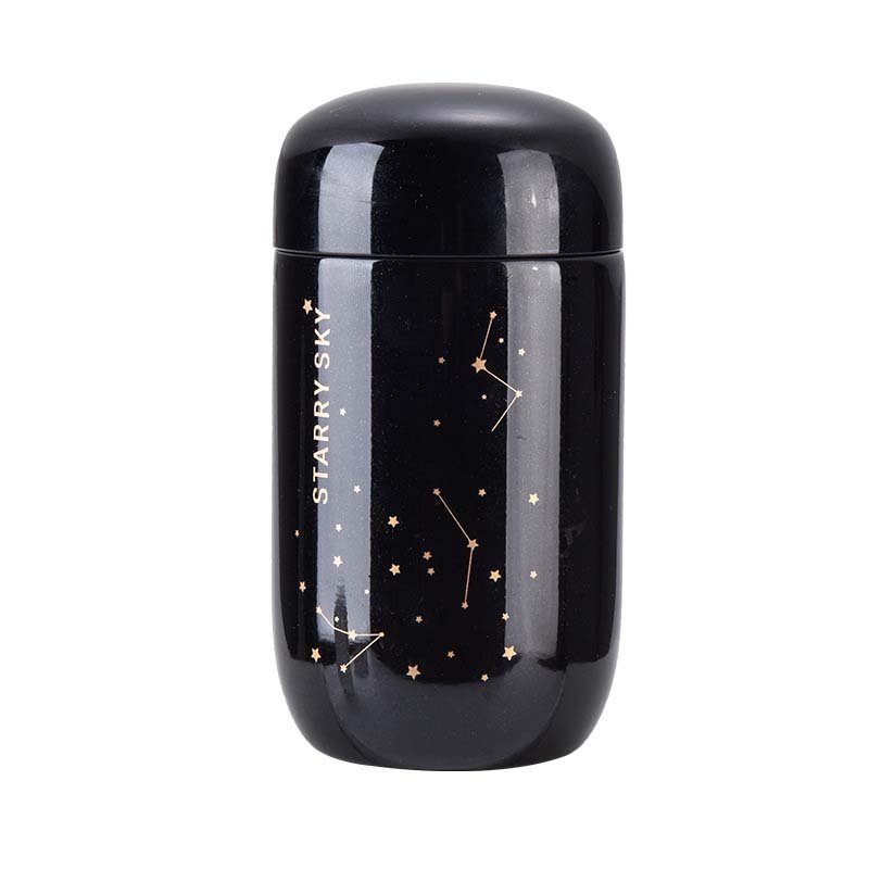 Colors Creative Starry Sky Vacuum Flask Fashion Mini Double Stainless Steel Travel Mug Portable Cute Travel Insulated Tumblers