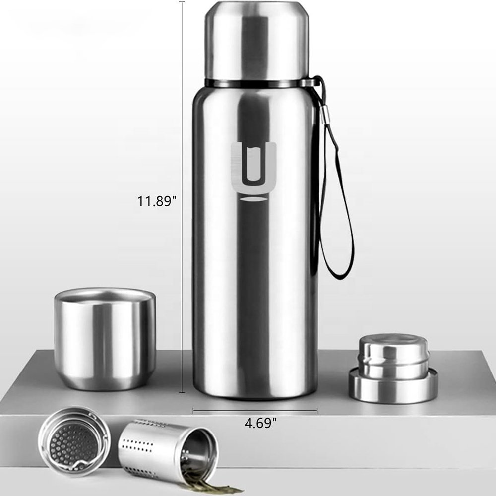 Vacuum Flask & Thermoses 750ML/25OZ Stainless Steel Vacuum Insulated Thermos Flask with Drinking Cup