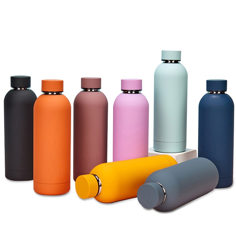 Food Grade 304 Stainless Steel Bottle Water Double Wall Vacuum Insulated Drinkware Bottle Bamboo Water Bottle With Custom Logo