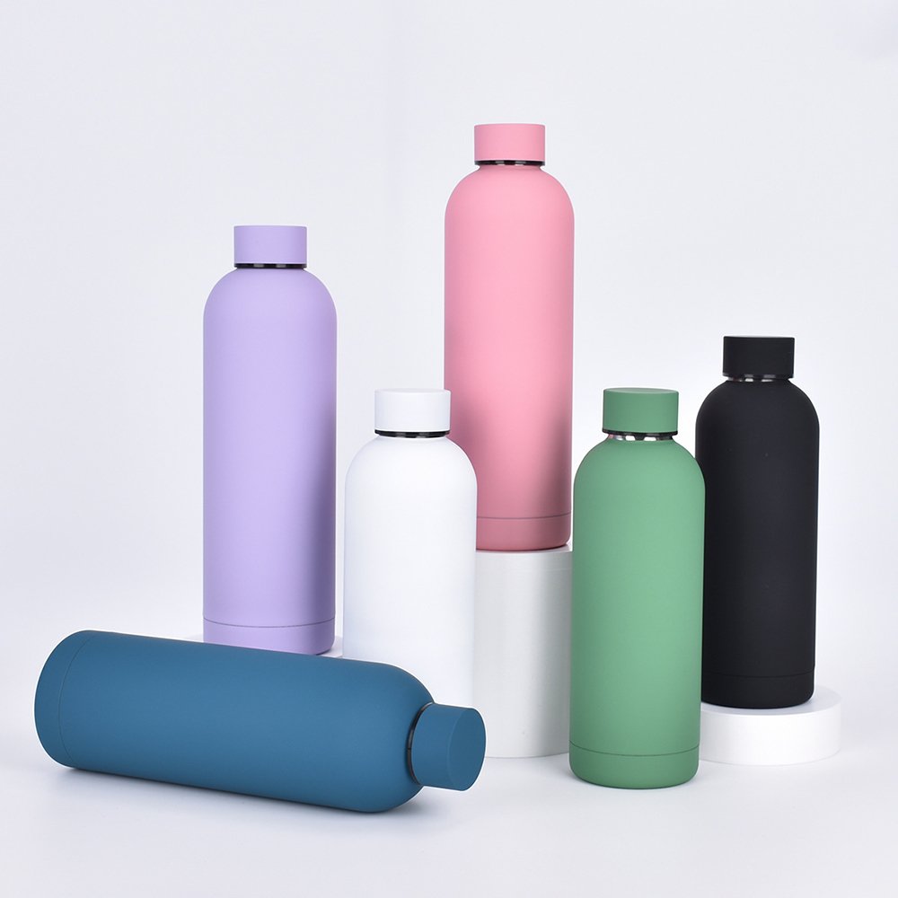 Custom Logo Reusable BPA Free Sports Gym Double Wall Vacuum Insulated Thermos Thermal Flask Drink Stainless Steel Water Bottle