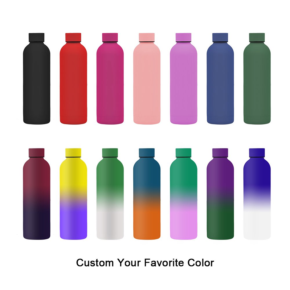 Custom Logo Reusable BPA Free Sports Gym Double Wall Vacuum Insulated Thermos Thermal Flask Drink Stainless Steel Water Bottle