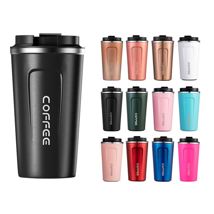 Custom logo travel mug 380ml 510ml vacuum flasks thermoses tumbler coffee travel mug stainless steel insulated coffee tumblers