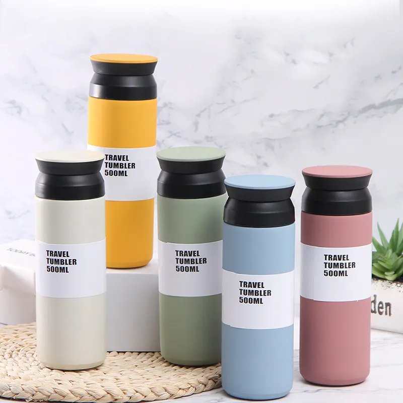 350ML 500ML Reusable Stainless Steel Bottle Custom Double Coffee Vacuum Insulated Stainless Steel Coffee Bottles