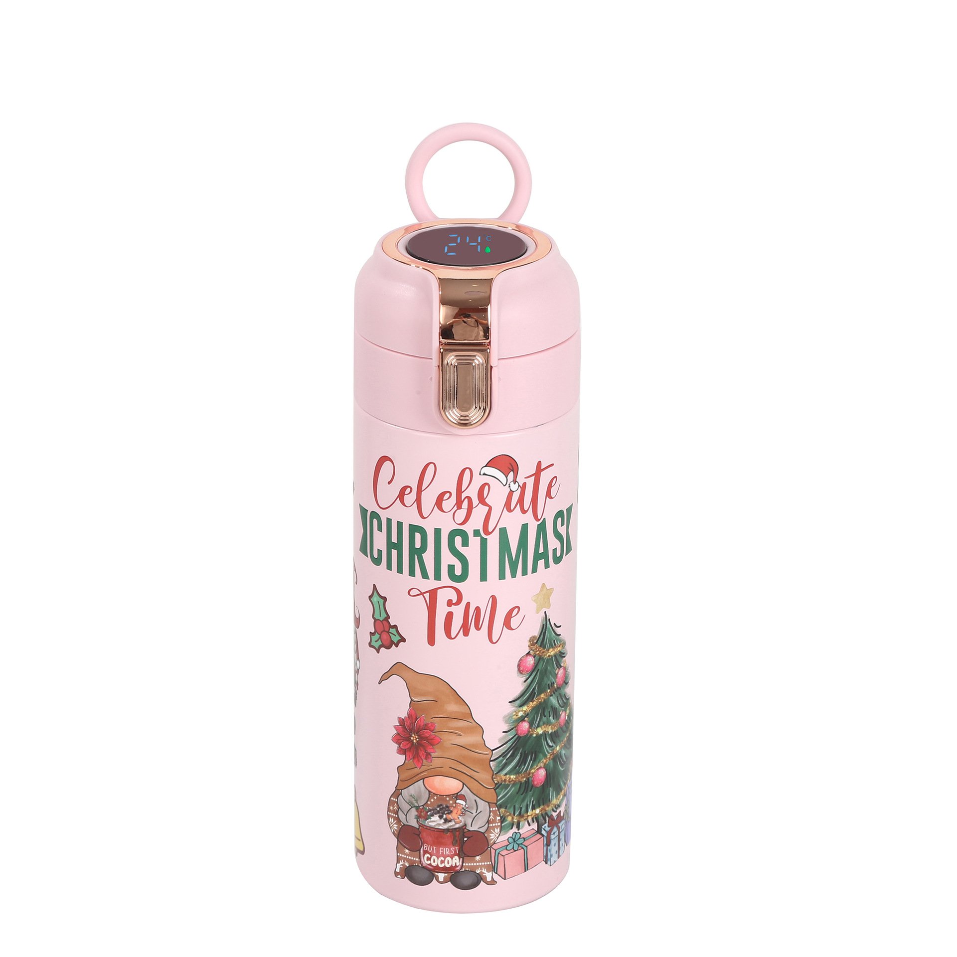 STARLII 500ml digital thermos stainless steel vacuum flask christmas smart water bottle with led temperature