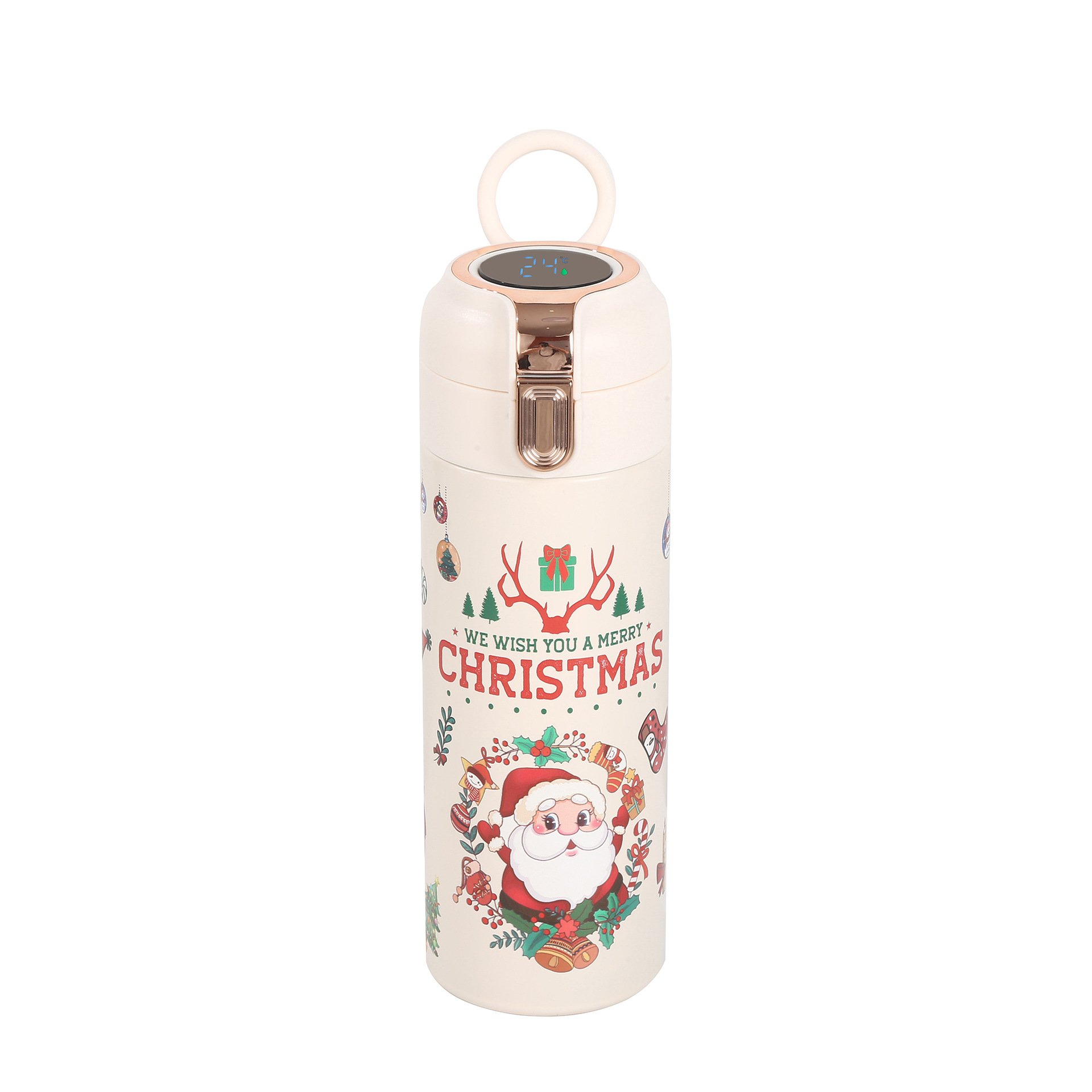 STARLII 500ml digital thermos stainless steel vacuum flask christmas smart water bottle with led temperature