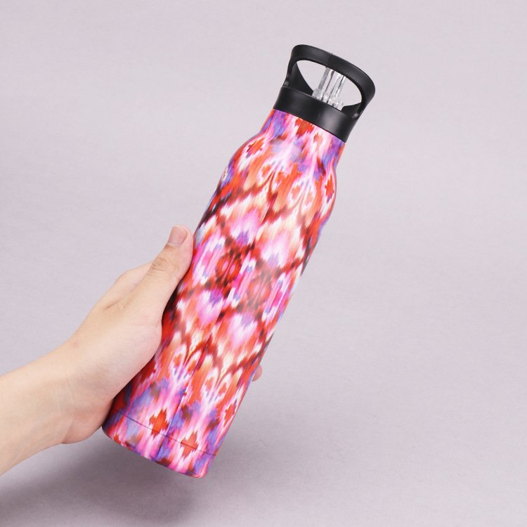 Multiple Capacities Stainless Steel Double Wall Vacuum Cup With Multiple Lids Insulated Thermos Drink Flask Water Bottle