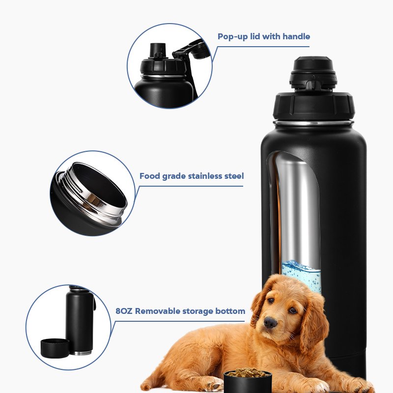 in stock Everich 32oz 40oz insulated vacuum stainless steel water bottle Wide Mouth Double Wall sports