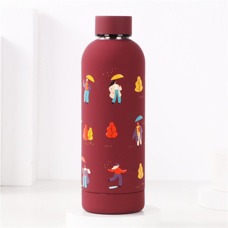 JZYZ 32oz Double Wall Wide Mouth Stainless Steel Water Bottle with Straw Sports Canteen Great for Hiking & Biking