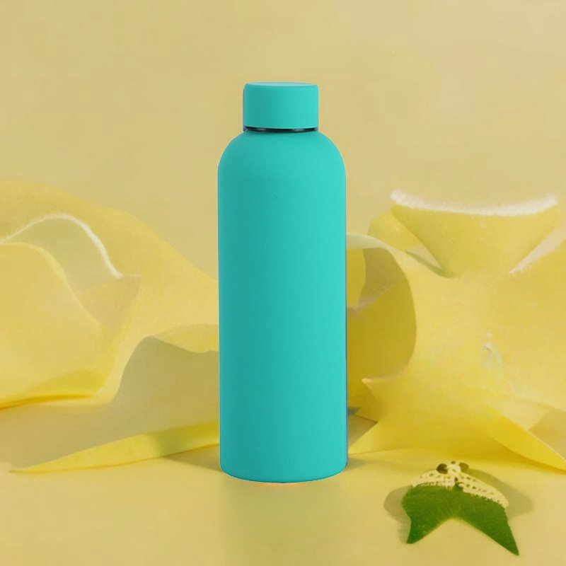 Free Custom Logo 500ml Double Wall Black Coffee Mug Thermos Vacuum Flask Tumbler Office Drinking Bottle for Carafe & Mug Warmers