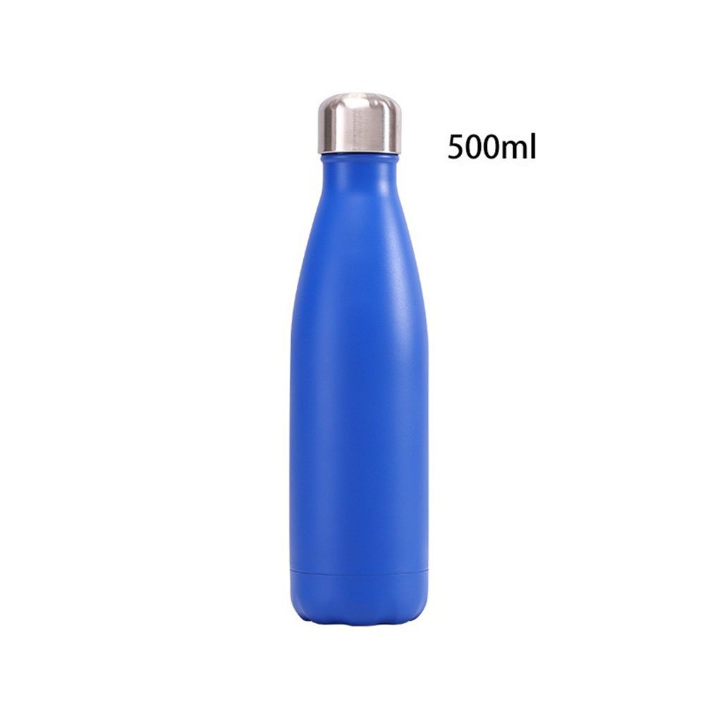 Travel Double 500ml Portable Stainless Steel Small Mouth Water Bottle Leak-proof Shape Stainless Steel Water Bottle