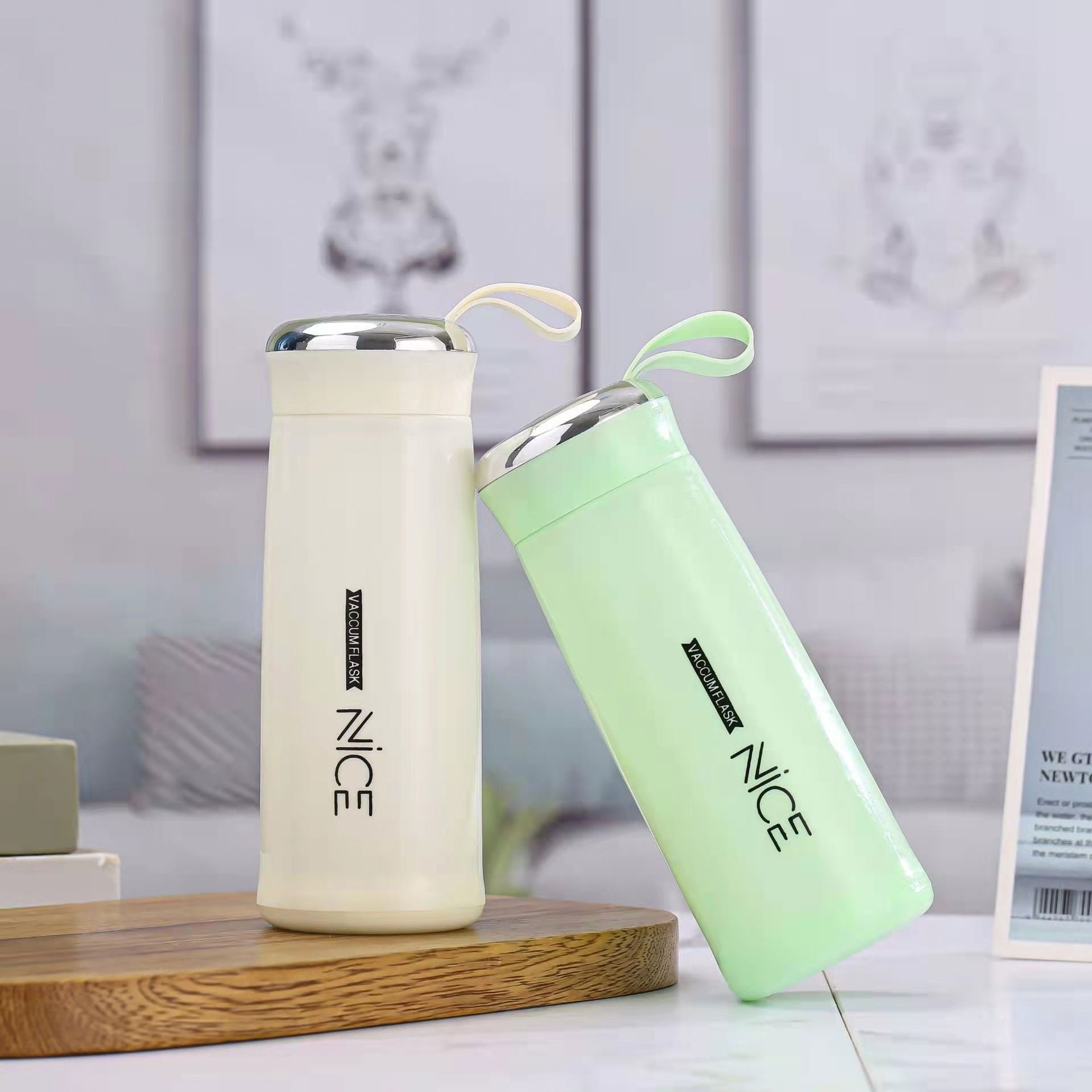 400Ml Stainless Steel Vacuum Flask With Shinning Lid