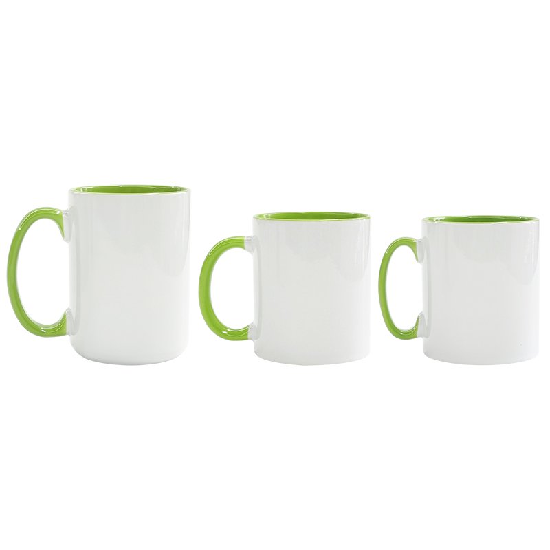 Custom Logo Color Inside 10oz Sublimation Cup Christmas Coffee Mug Coffee Cup with Handle