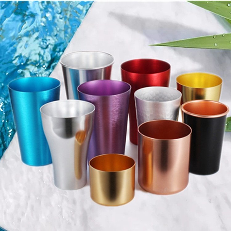 High-quality stainless steel 18 oz blue wine aluminum beer mug,Custom logo printed