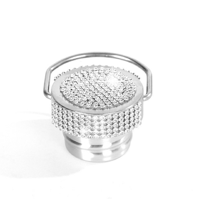 Diamond Studded Car Cup Outdoor Bling Tumbler Stainless Steel Vacuum Insulated Mug Cup with Rhinestone