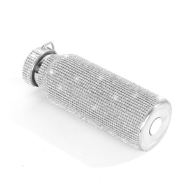 Diamond Studded Car Cup Outdoor Bling Tumbler Stainless Steel Vacuum Insulated Mug Cup with Rhinestone