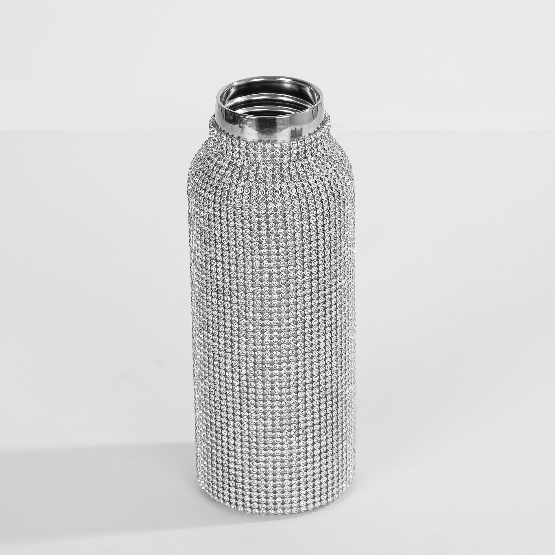 Diamond Studded Car Cup Outdoor Bling Tumbler Stainless Steel Vacuum Insulated Mug Cup with Rhinestone
